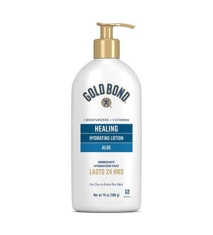 Gold Bond Healing Hydrating Lotion with Aloe, 14 oz Pump Bottle - 04116706651-Single - LL Medico