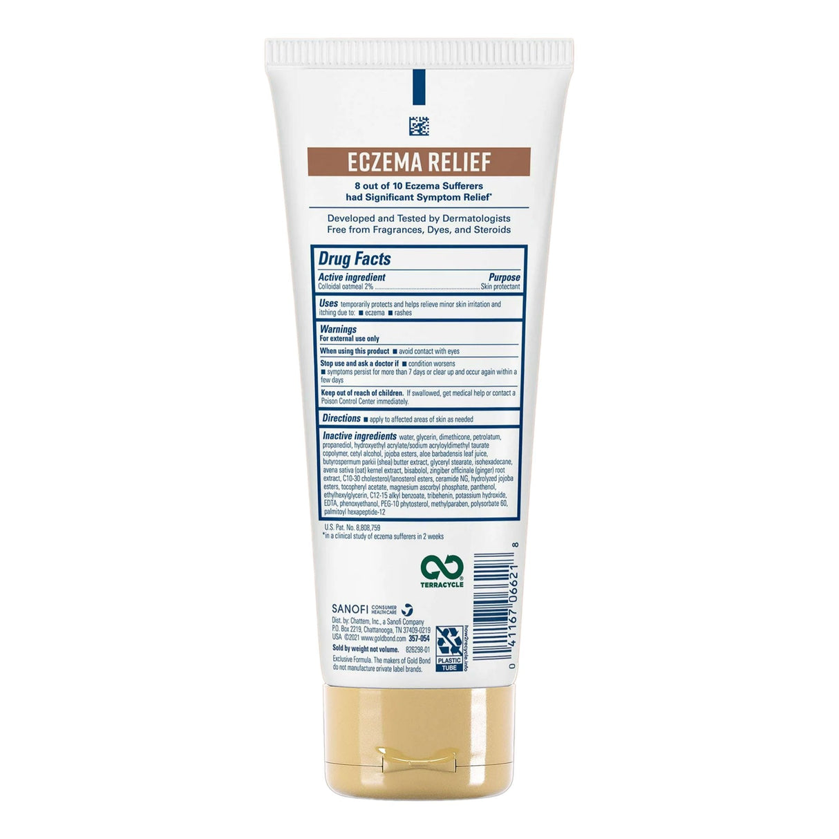 Gold Bond Medicated Eczema Relief 2% Colloidal Oatmeal Skin Protectant Cream - 04116706621-Single - LL Medico