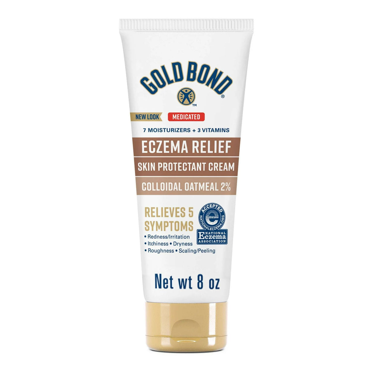Gold Bond Medicated Eczema Relief 2% Colloidal Oatmeal Skin Protectant Cream - 04116706621-Single - LL Medico