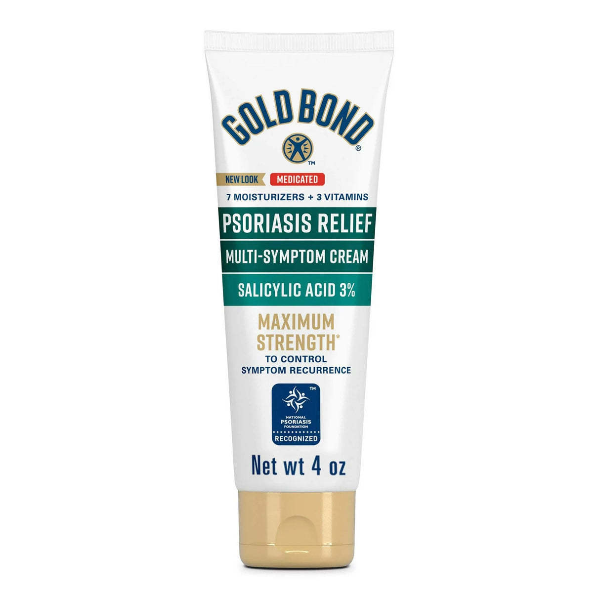 Gold Bond Medicated Psoriasis Relief 3% Salicylic Acid Multi-Symptom Cream - 04116704125-Single - LL Medico