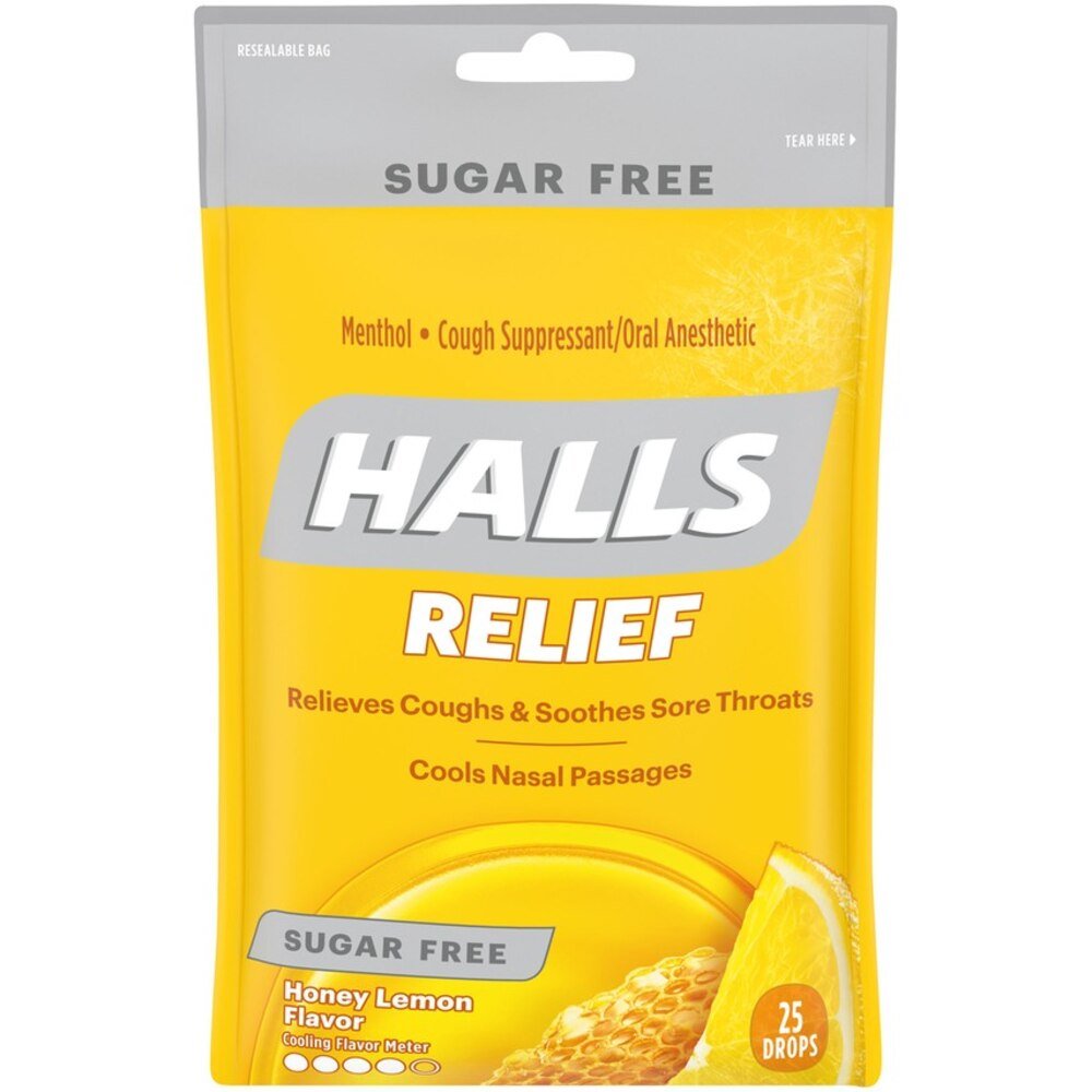 Halls Cough & Throat Relief Lozenges - 31254662213 - LL Medico