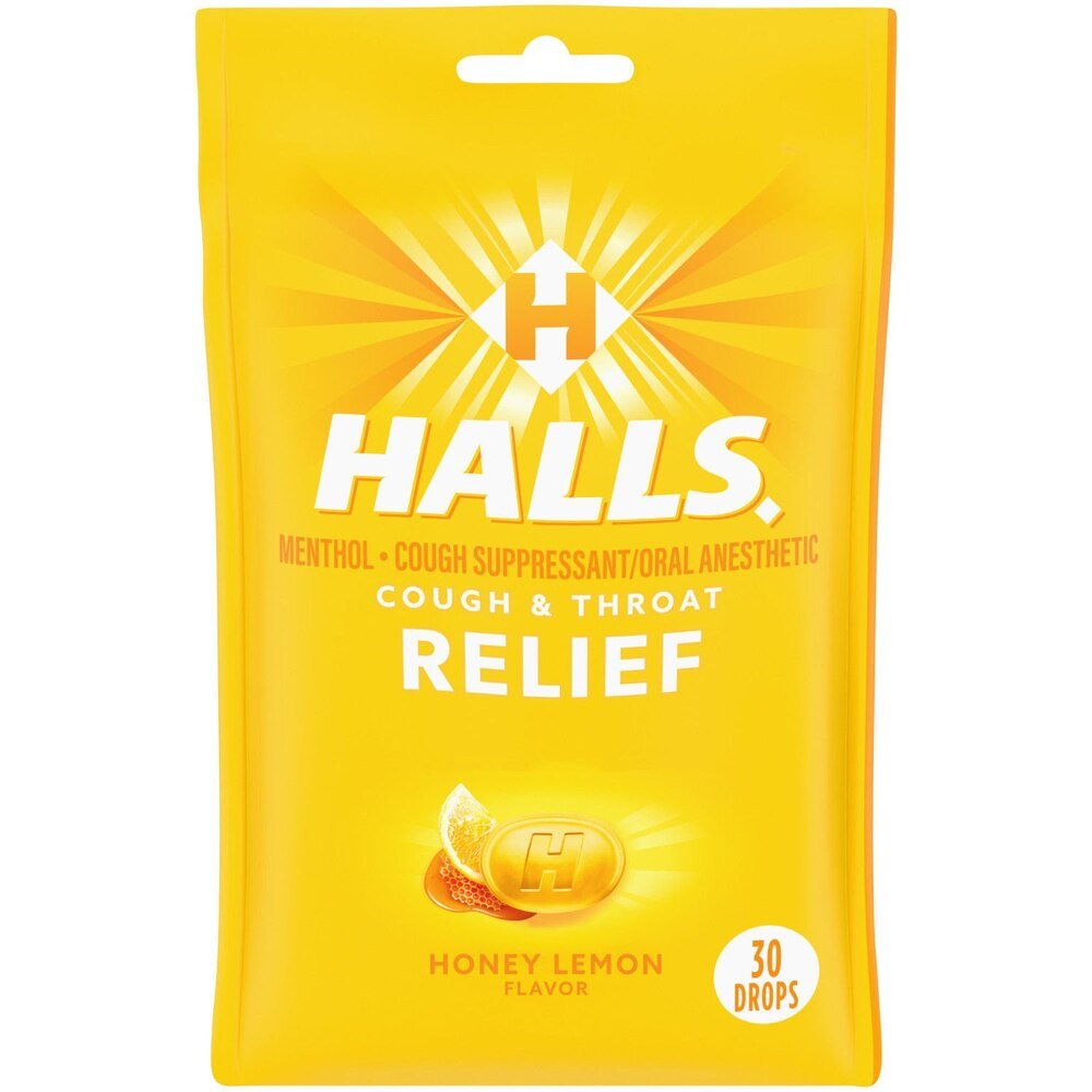 Halls Cough & Throat Relief Lozenges - 31254662869 - LL Medico