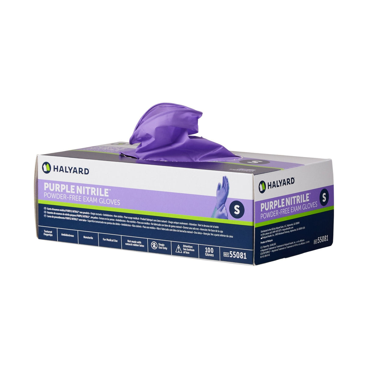 Halyard Purple Nitrile Exam Glove - 55081-Box - LL Medico