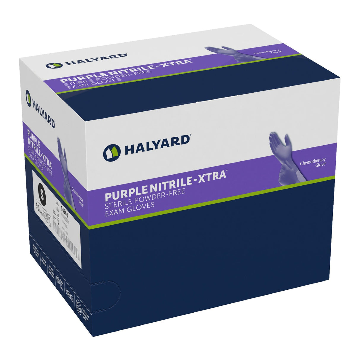 Halyard Purple Nitrile-Xtra Extended Cuff Length Exam Glove - 14260-Box - LL Medico