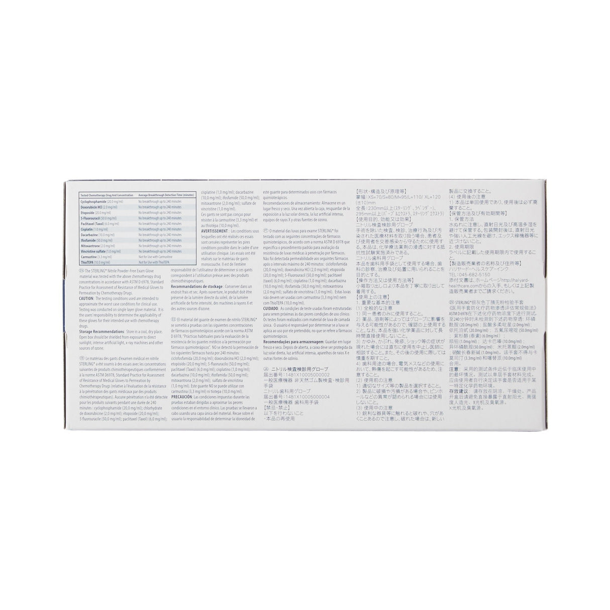 Halyard Sterling Nitrile Exam Glove, Extra Small, Gray - 50705-Box - LL Medico