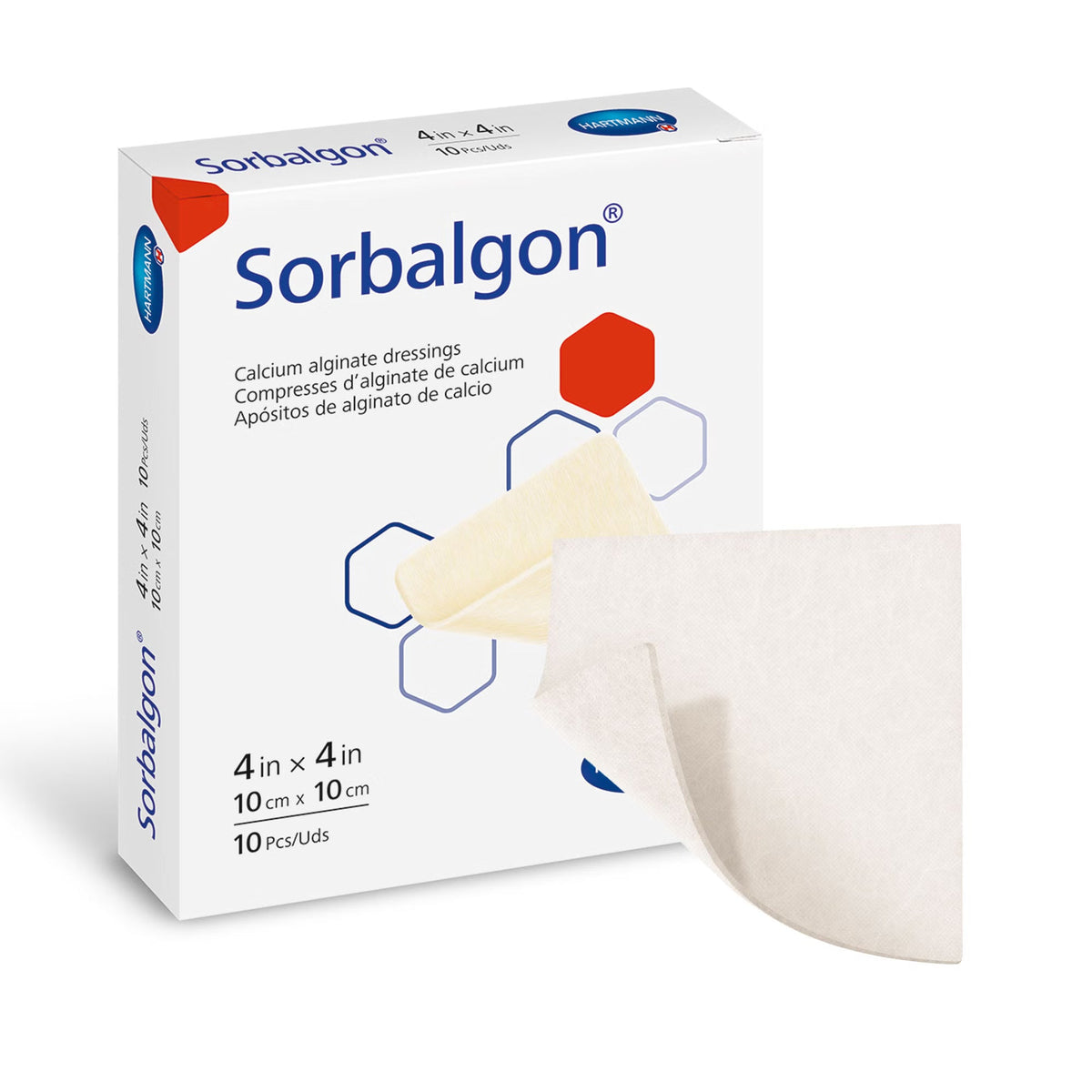 Hartmann Sorbalgon Calcium Alginate Dressing, Sterile, Square - 49210001-Single - LL Medico
