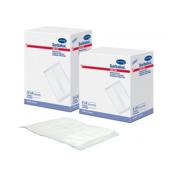 Hartmann Sorbalux ABD Abdominal Pad, Sterile, 3" x 5" - 15700004-Case - LL Medico