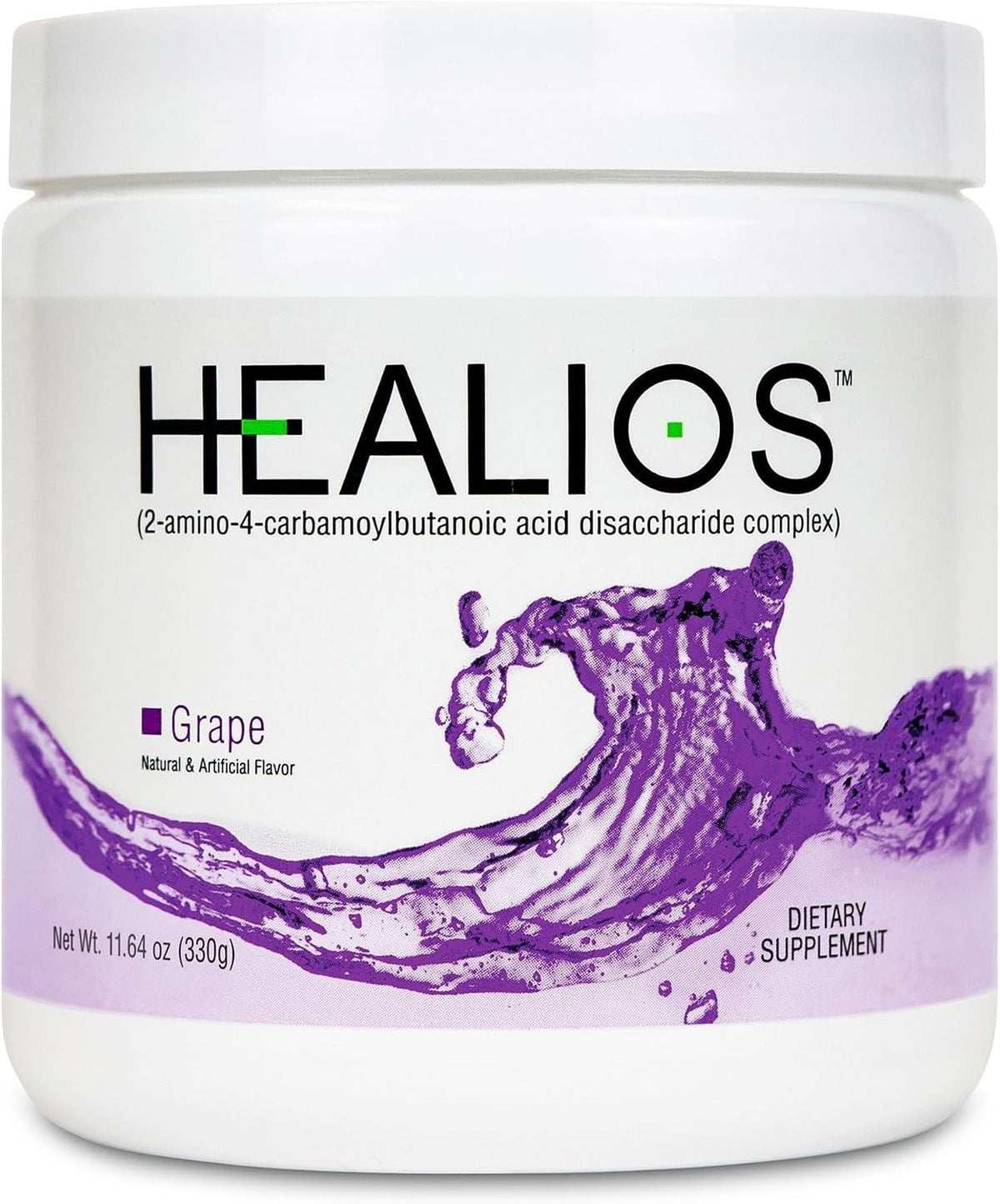 Healios Oral Health and Dietary Supplement Powder, Grape, 11.64 oz - GN0140-Single - LL Medico