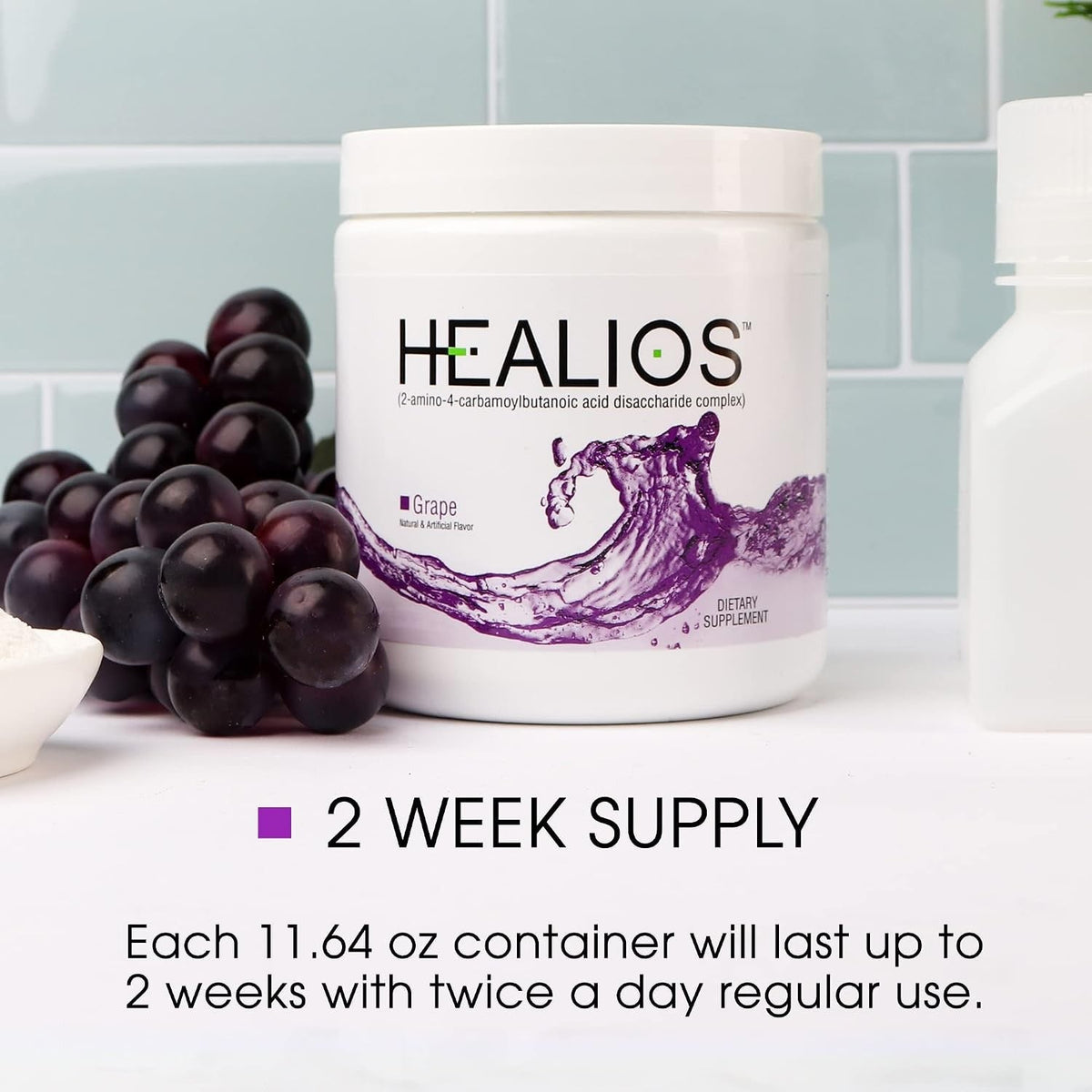 Healios Oral Health and Dietary Supplement Powder, Grape, 11.64 oz - GN0140-Single - LL Medico