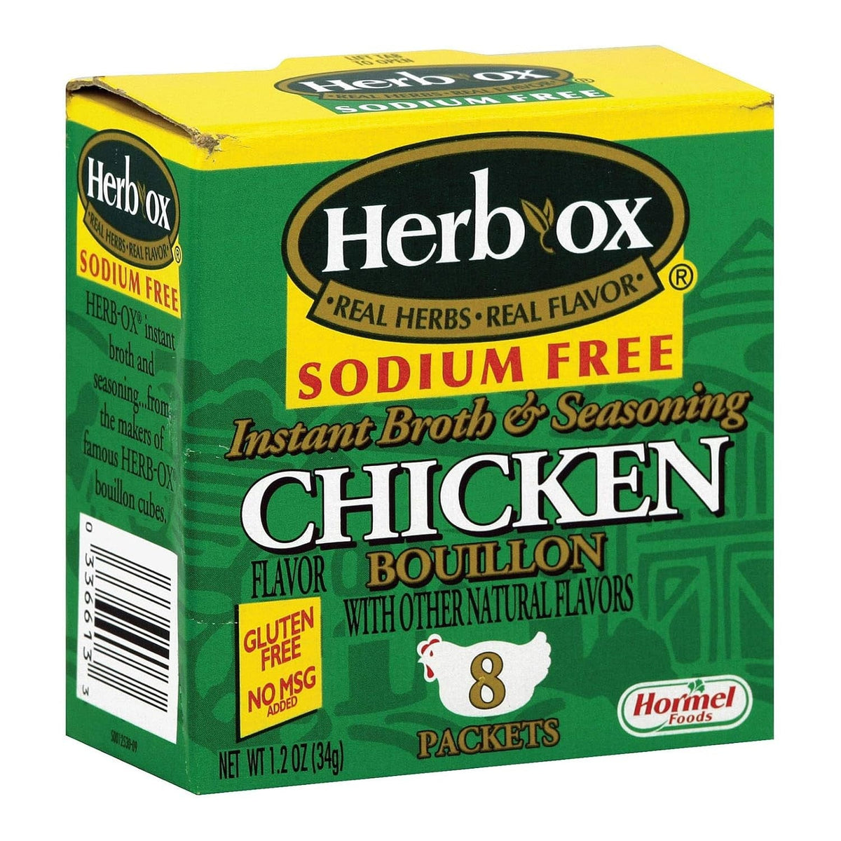 Herb-Ox Sodium Free Chicken Bouillon, 8 oz Packet - 36087-Box - LL Medico