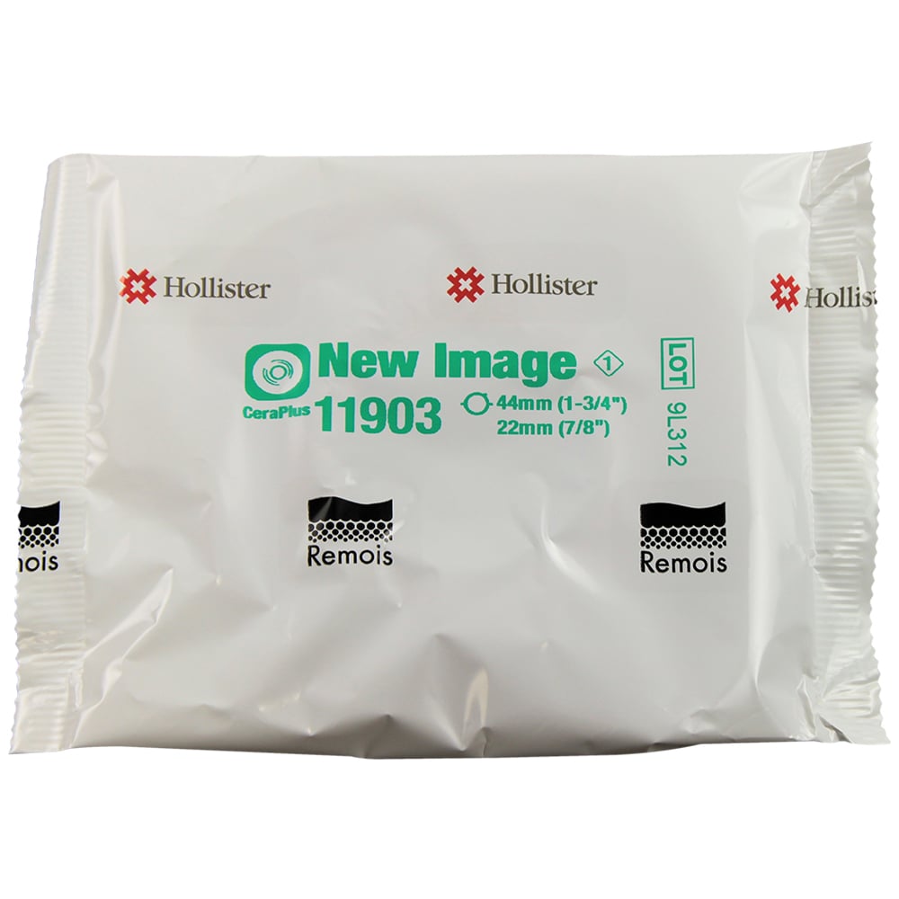 Hollister New Image CeraPlus Two-Piece Skin Barrier, Convex Light, Pre-Cut, 44 mm Flange - 11903-Box - LL Medico