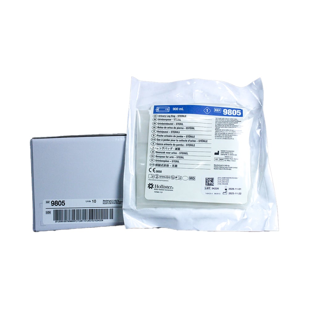 Hollister Urinary Leg Bag, 900 mL Capacity - 9805-Single - LL Medico
