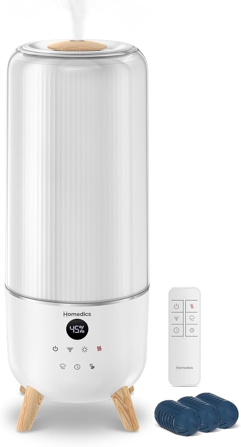 HoMedics Cool Mist Ultrasonic Humidifier - UHE-CMTF14-WT-Single - LL Medico