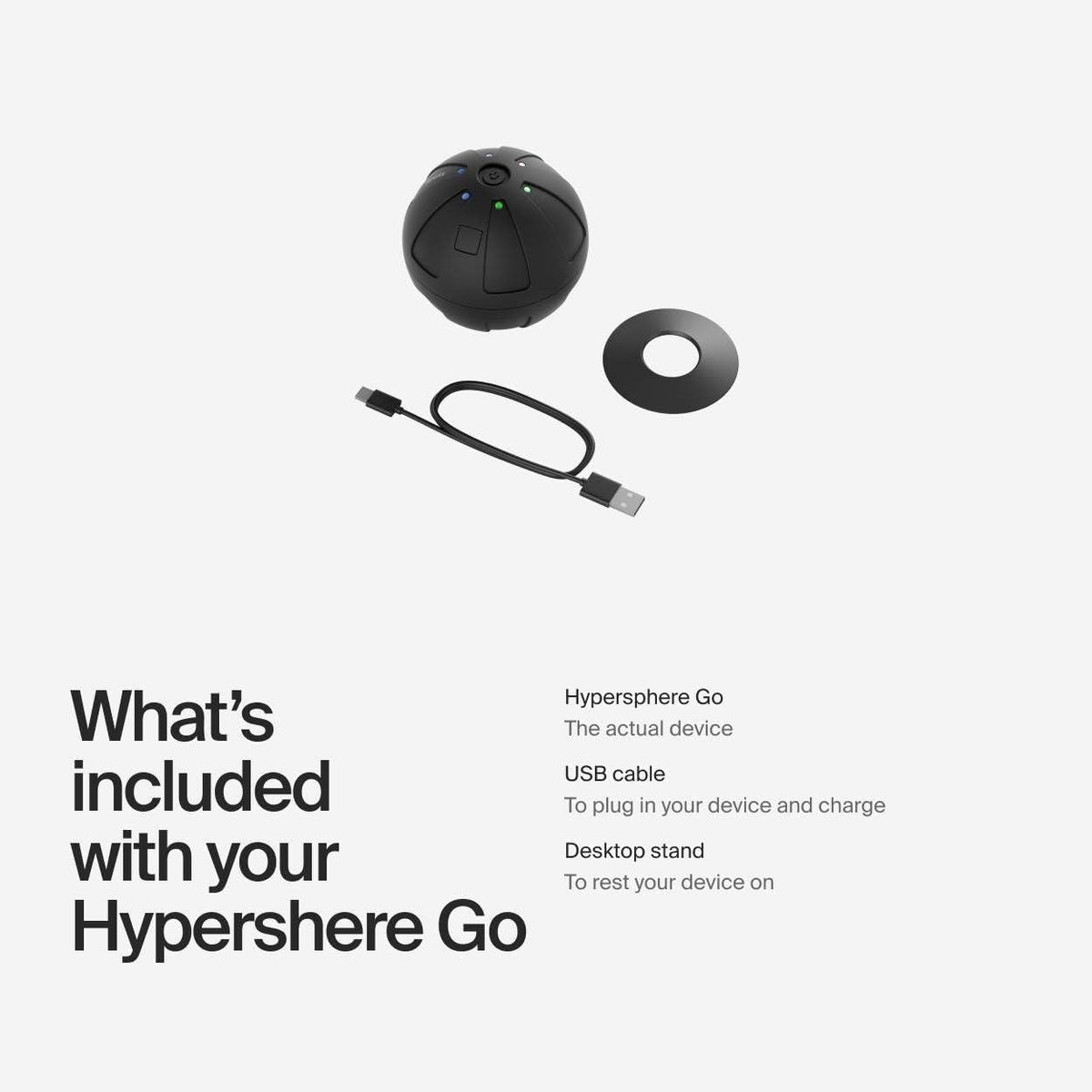Hyperice Hypersphere Go Vibrating Massage Ball, Portable - 34500001-00-Single - LL Medico
