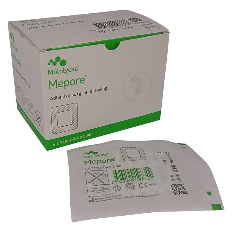 Mepore Adhesive Dressing, 2.5 x 3 Inch