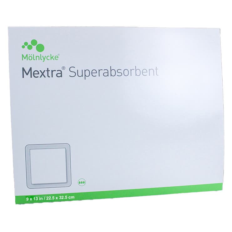 Mextra Superabsorbent Dressings, 9 x 13 Inch