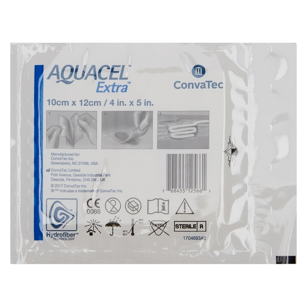 Aquacel Extra Gelling Fiber Wound Dressing, 4 x 5 Inch