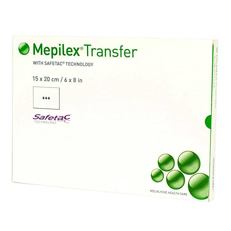 Mepilex Transfer Thin Foam Dressing, 6 x 8 Inch