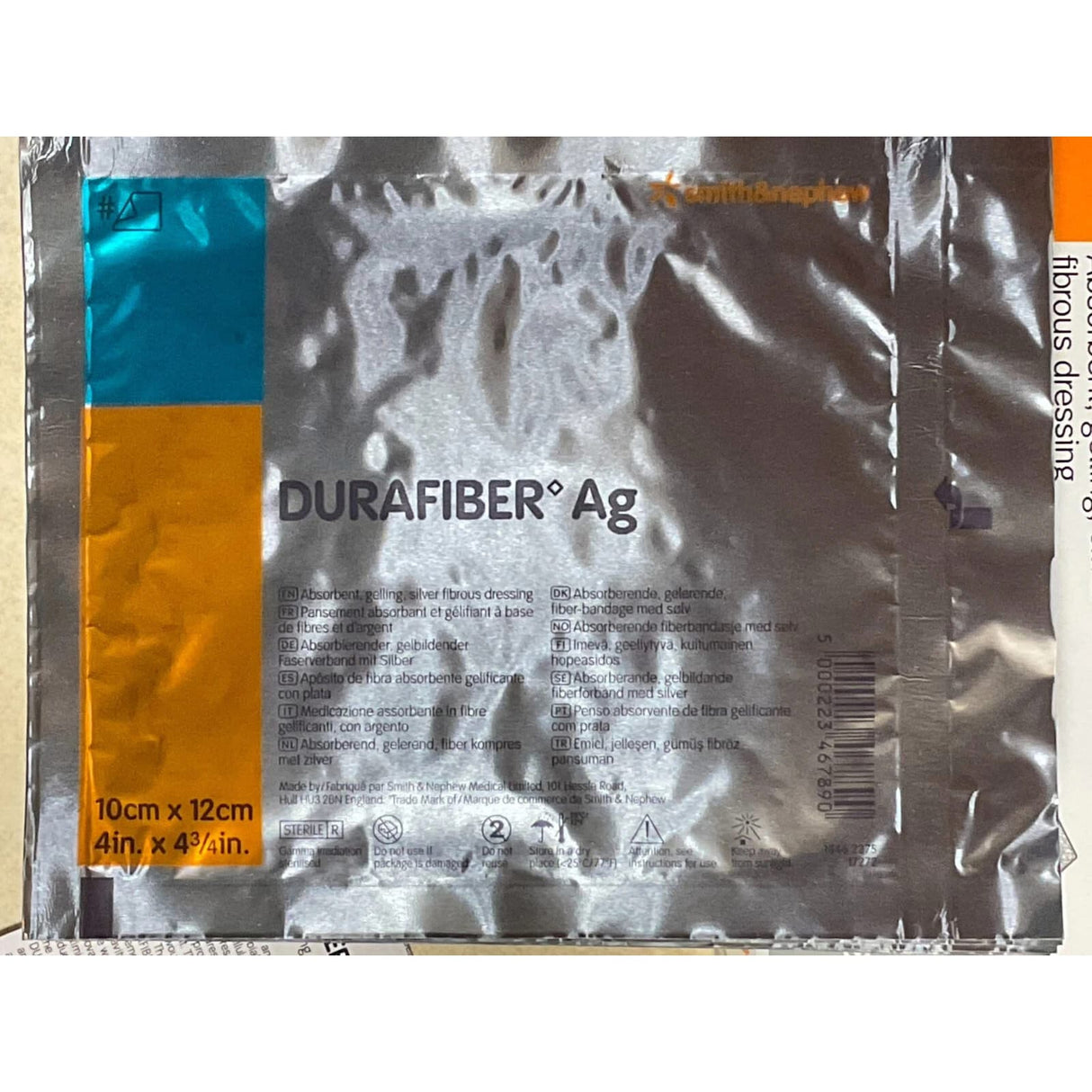 Durafiber Gelling Fiber Wound Dressing, 4 x 4 Inch