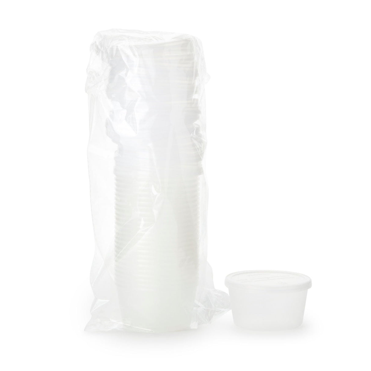 Dawn Mist Denture Cup with Snap-On Lid, 8 oz