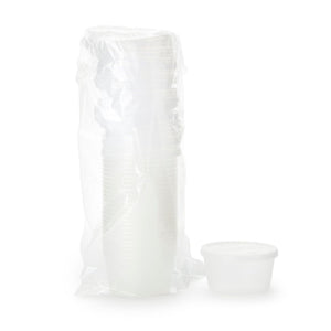 Dawn Mist Denture Cup with Snap-On Lid, 8 oz