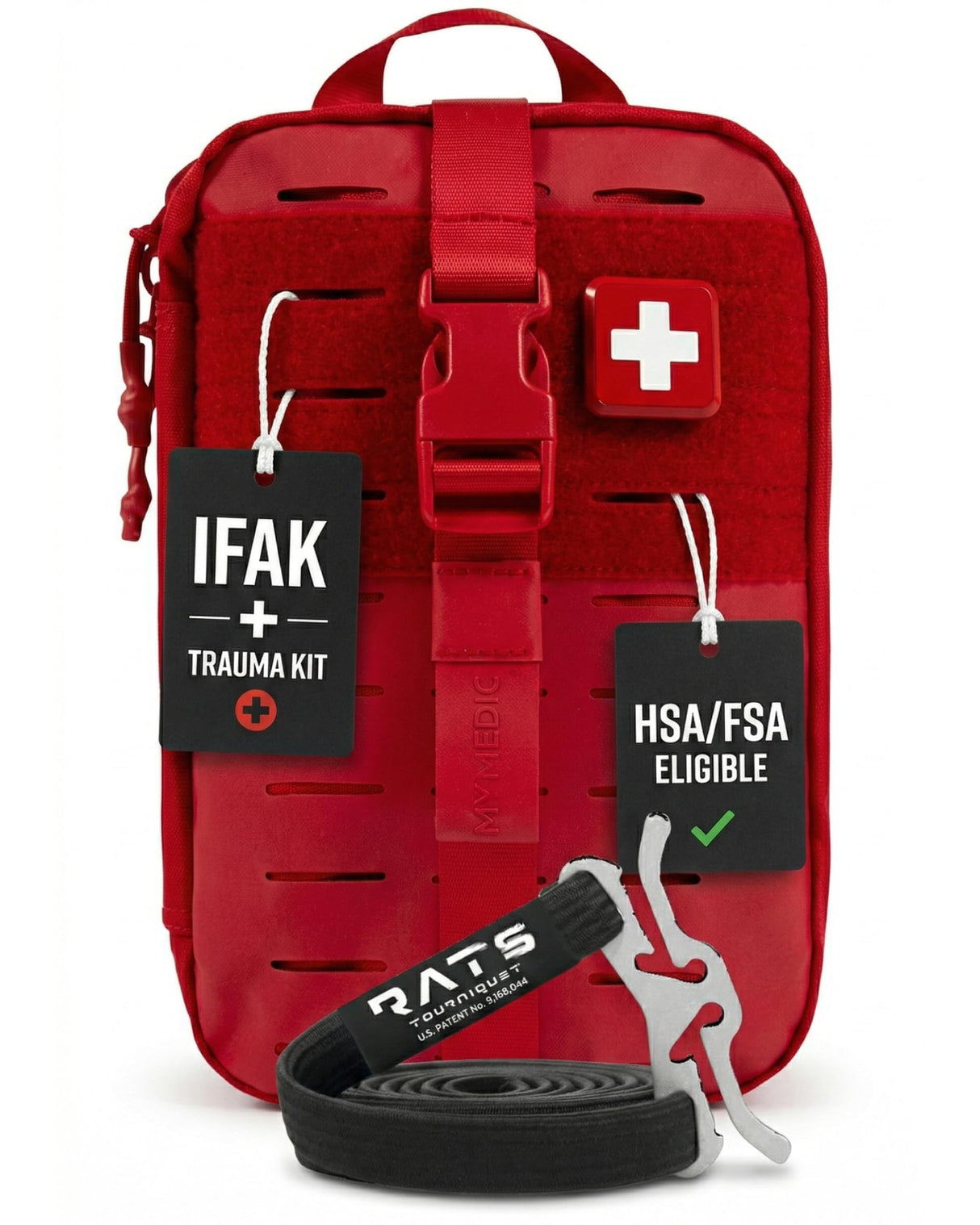 My Medic MYFAK Pro First Aid Kit, Trauma & Medical Supplies for Survival, Red
