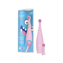 ISSA baby Soft Silicone Sonic Toothbrush, Pearl Pink Bunny