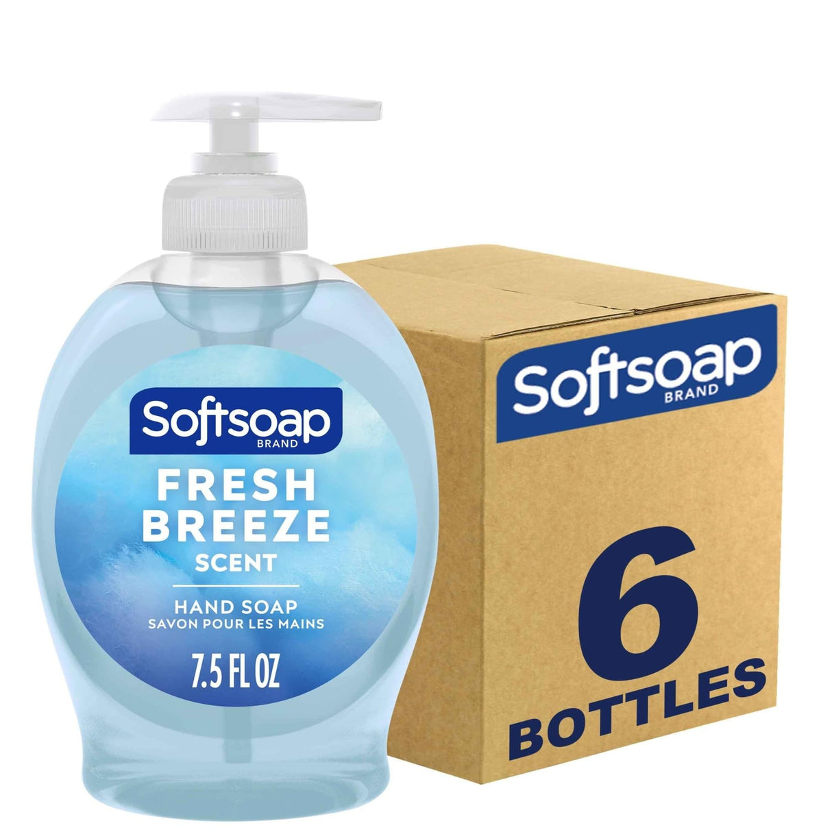 Softsoap Fresh Breeze Scent Liquid Hand Soap Pump Bottle, 7.5 fl oz