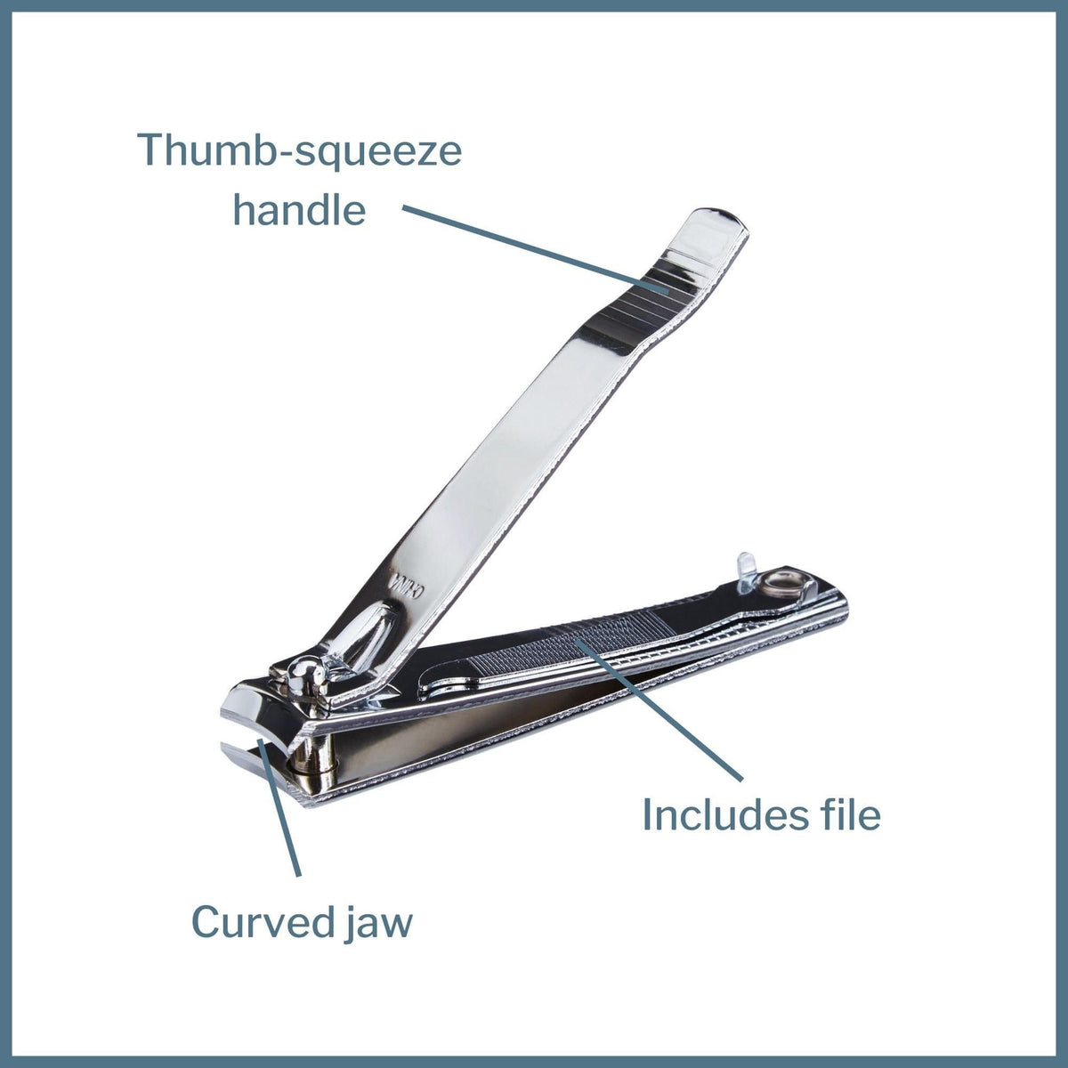 McKesson Toenail Clippers, Thumb Squeeze Lever