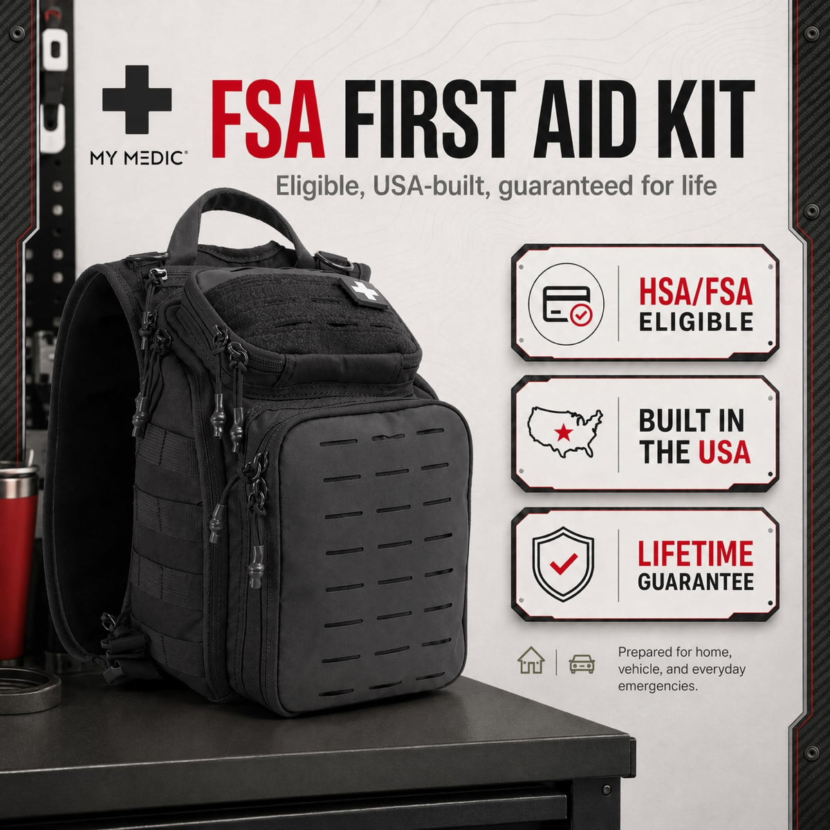My Medic RECON Pro First Aid Kit, Black