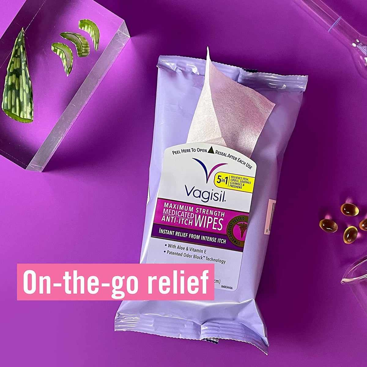 Vagisil Maximum Strength Anti-Itch Medicated Feminine Wipes