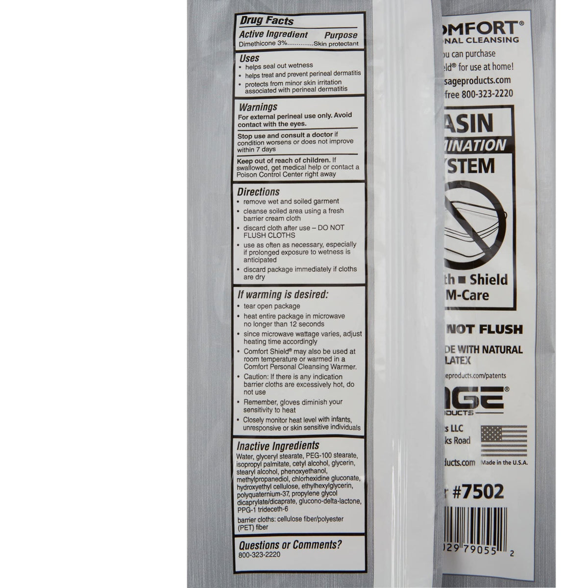 Sage Products Sage Shield Barrier Cream Cloths, Soft Pack - 7905 - LL Medico