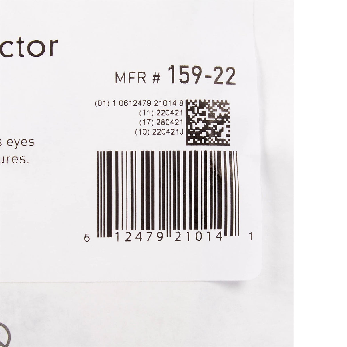 McKesson Eye Protector Adult Double Foam, Sterile