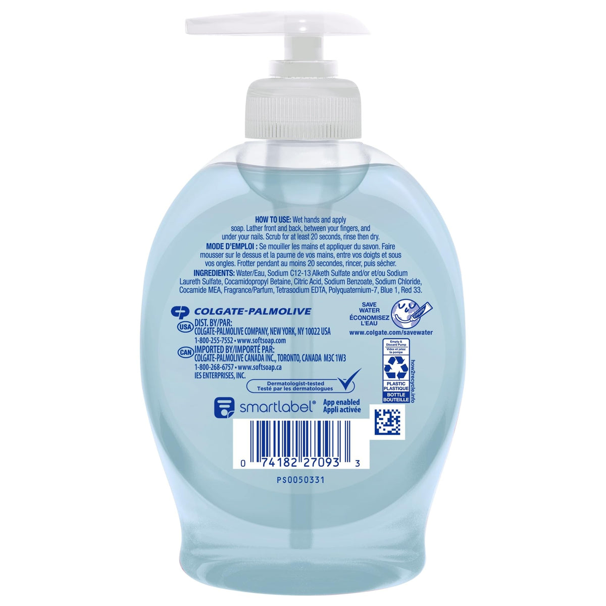 Softsoap Fresh Breeze Scent Liquid Hand Soap Pump Bottle, 7.5 fl oz