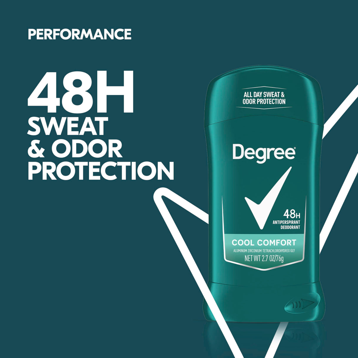 Degree Men Cool Comfort Antiperspirant Deodorant Solid, 2.7 oz