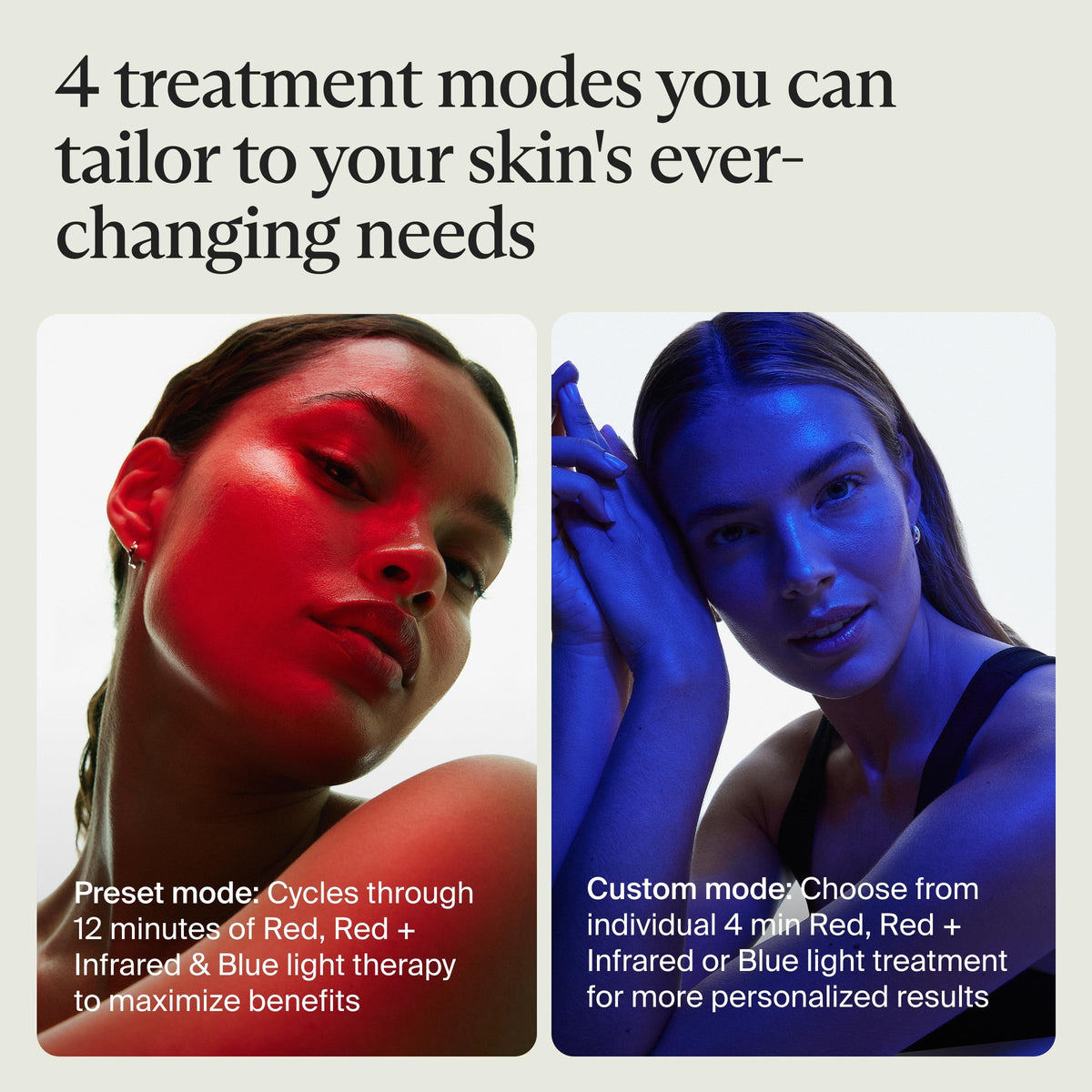 Therabody TheraFace Mask LED Light Therapy Face Mask, Single