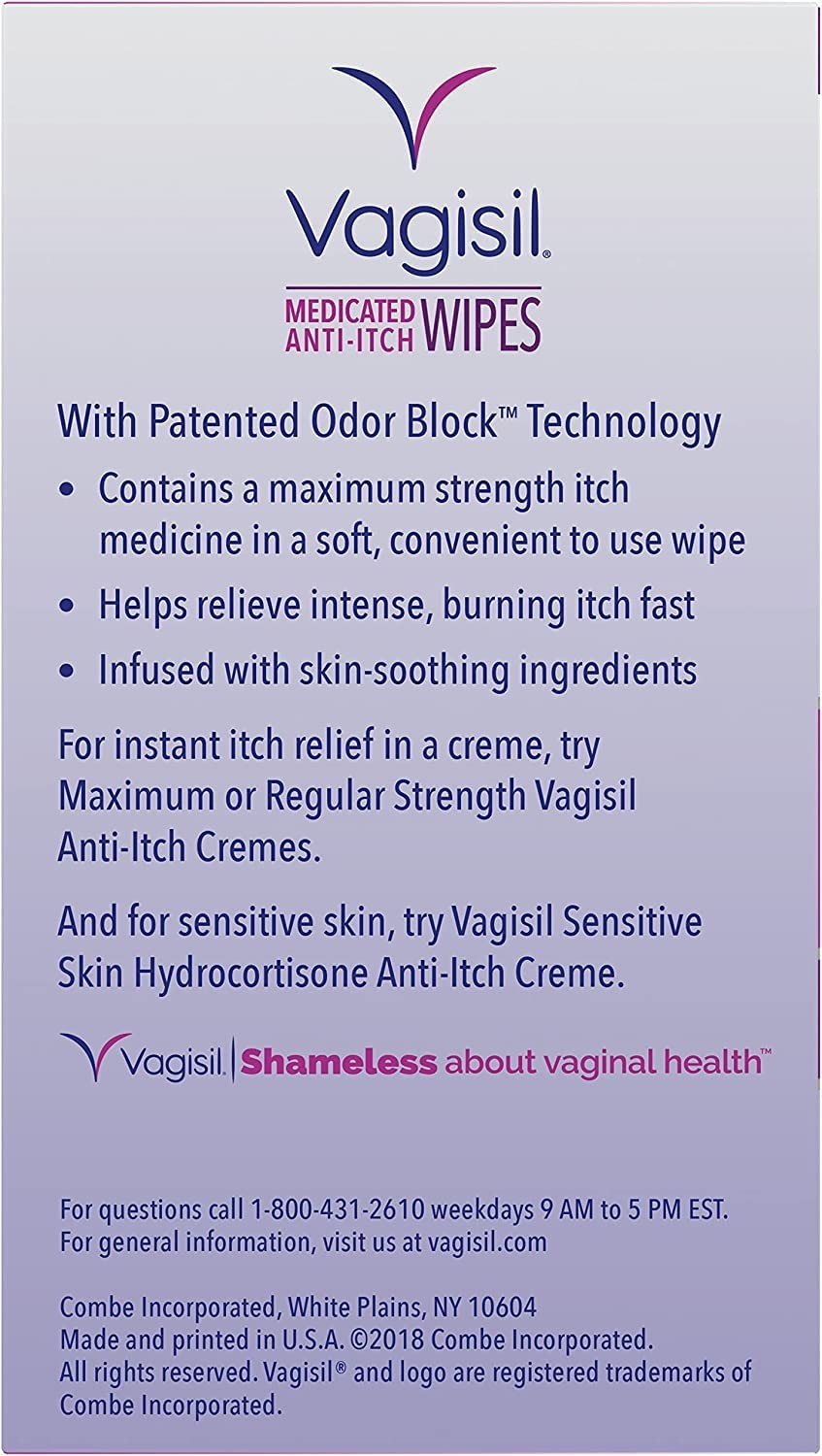 Vagisil Maximum Strength Anti-Itch Medicated Feminine Wipes