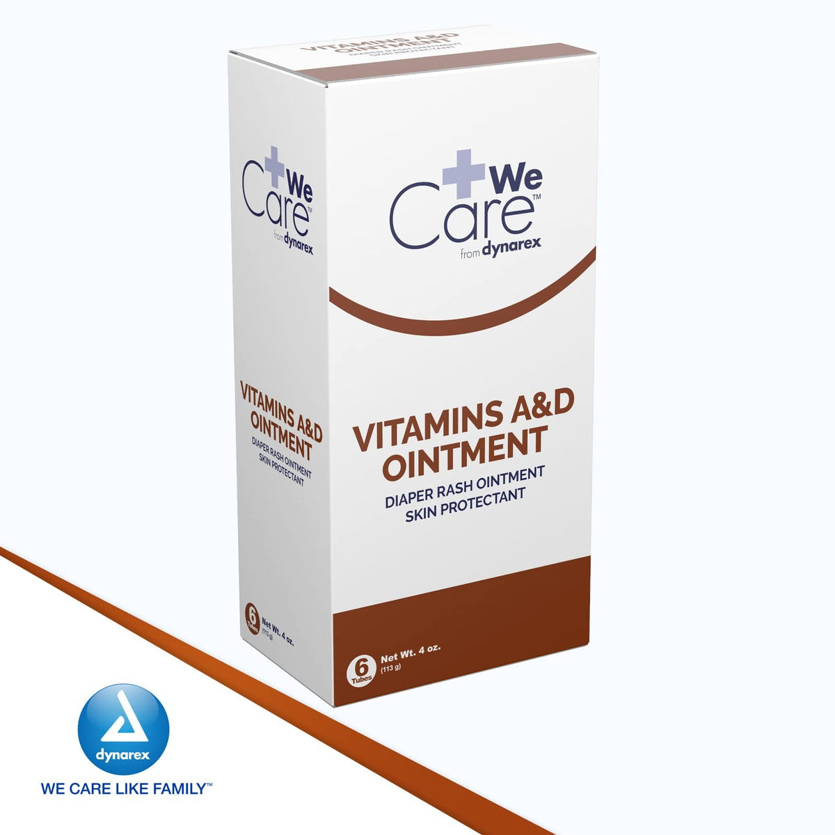 Dynarex We Care Vitamins A&D Ointment, Scented, 4 oz Tube