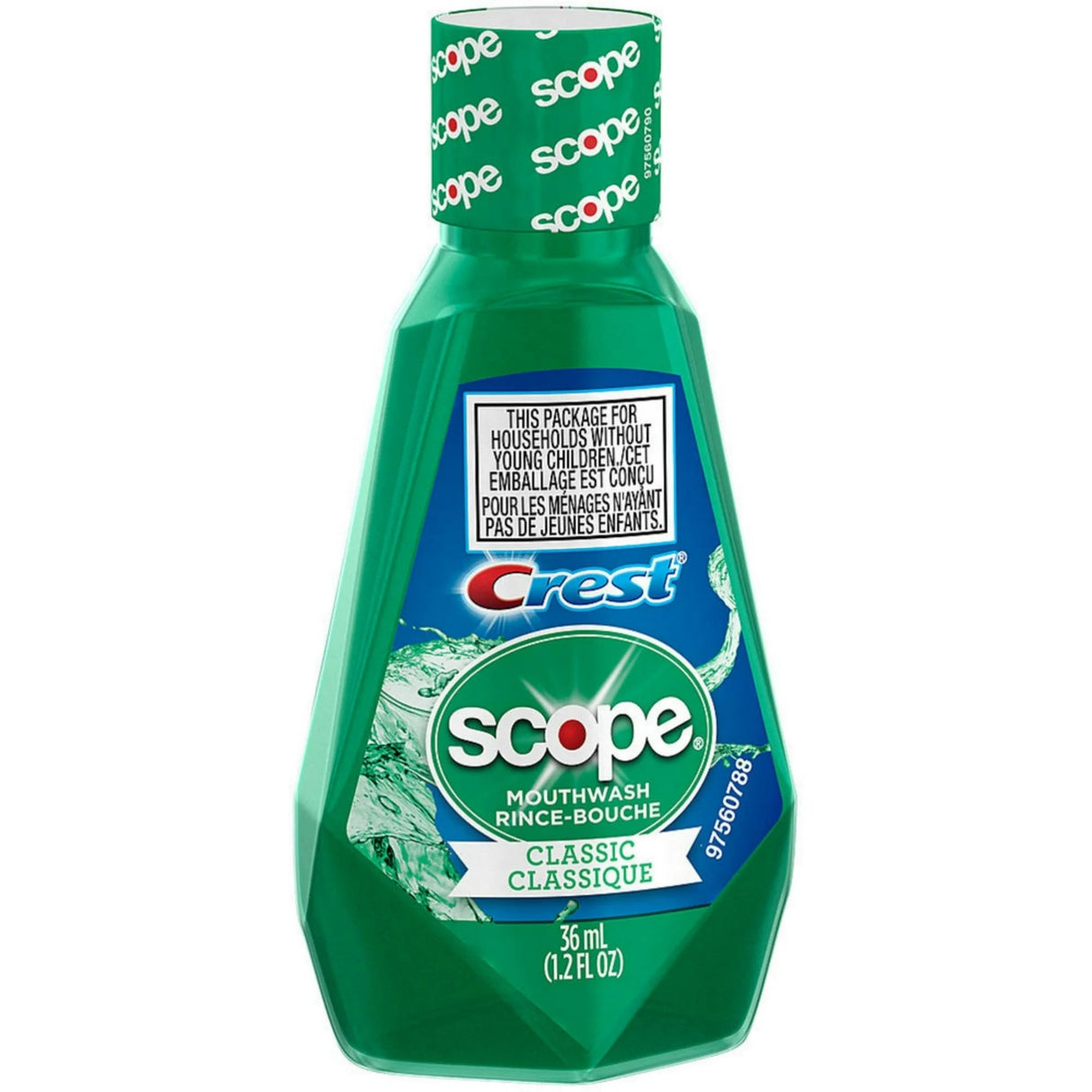 Crest Scope Classic Mouthwash, Original Mint, 500 mL