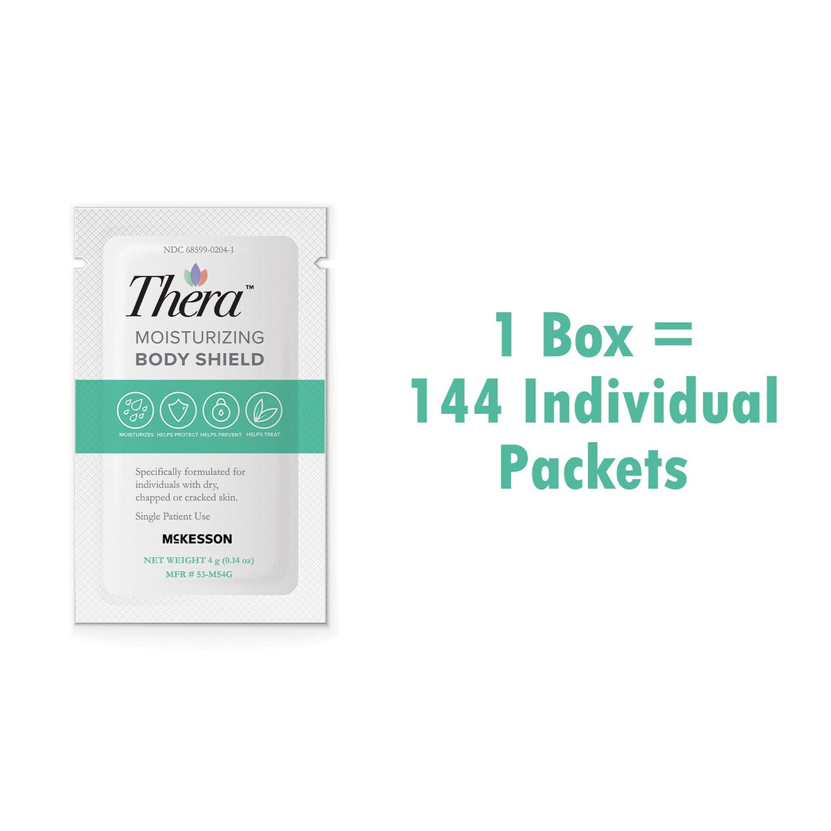 Thera Moisturizing Body Shield Cream, Scented, 4 g