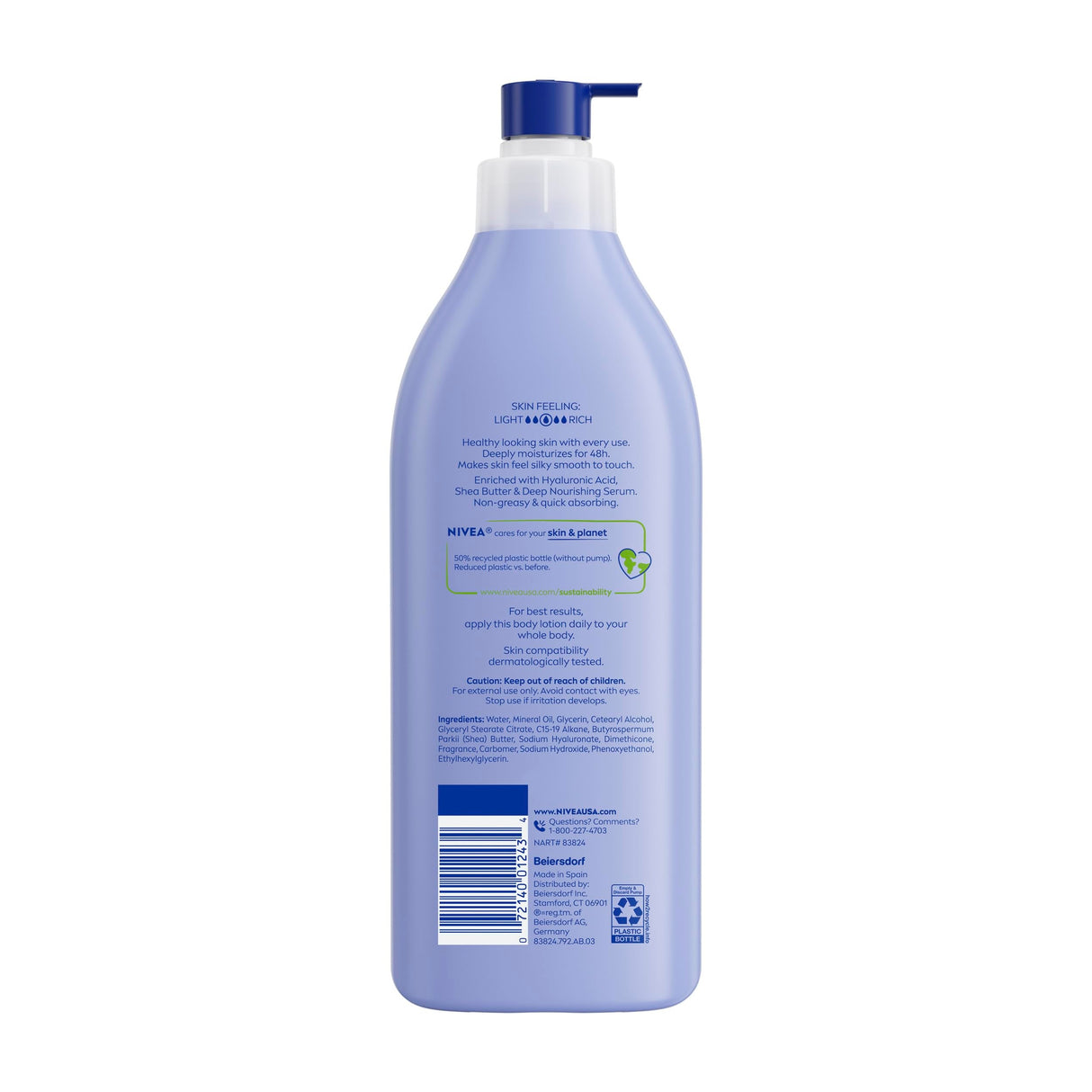 Nivea Shea Nourish Body Lotion, 16.9 fl oz