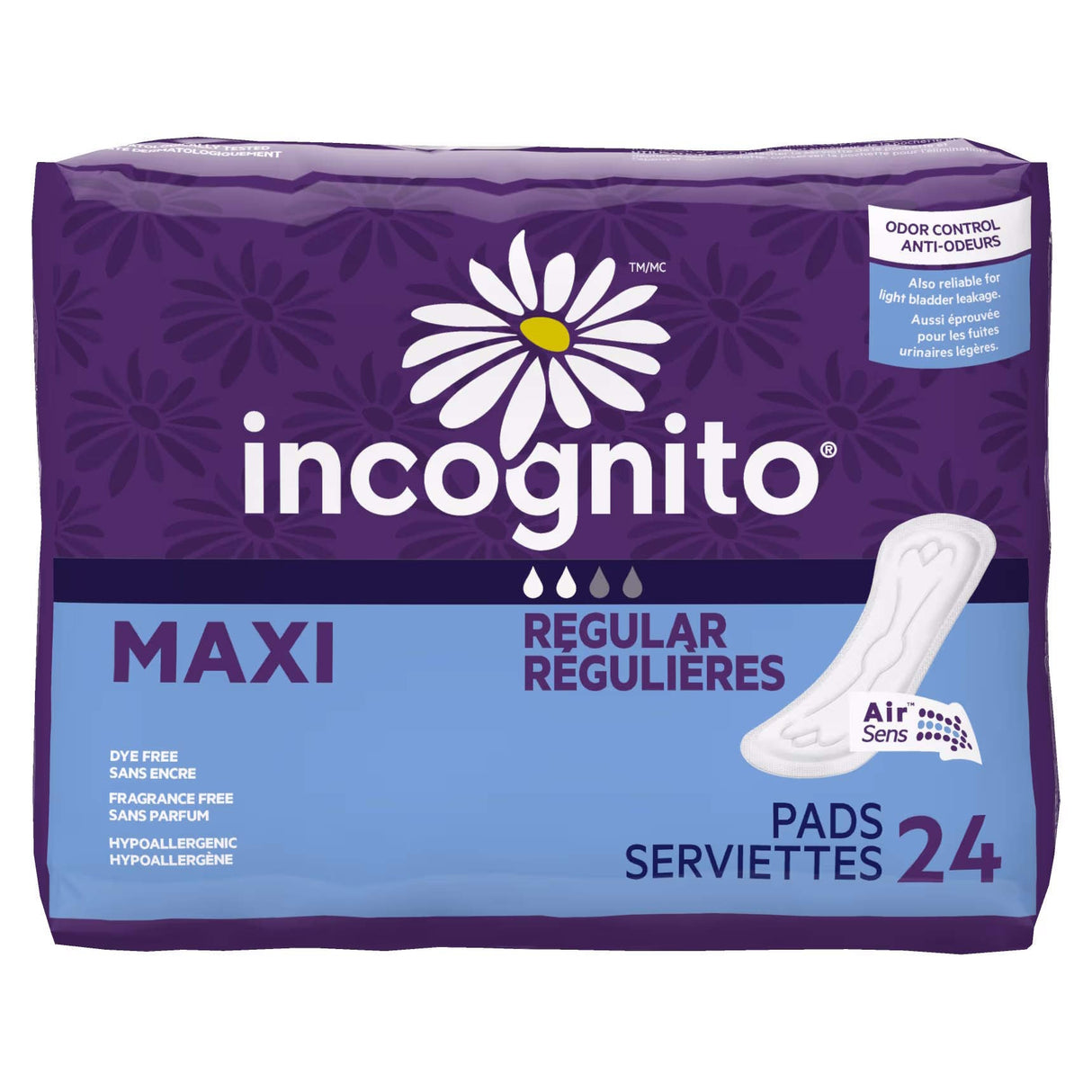 Incognito Maxi Pad, Regular - MC-201-Pack - LL Medico