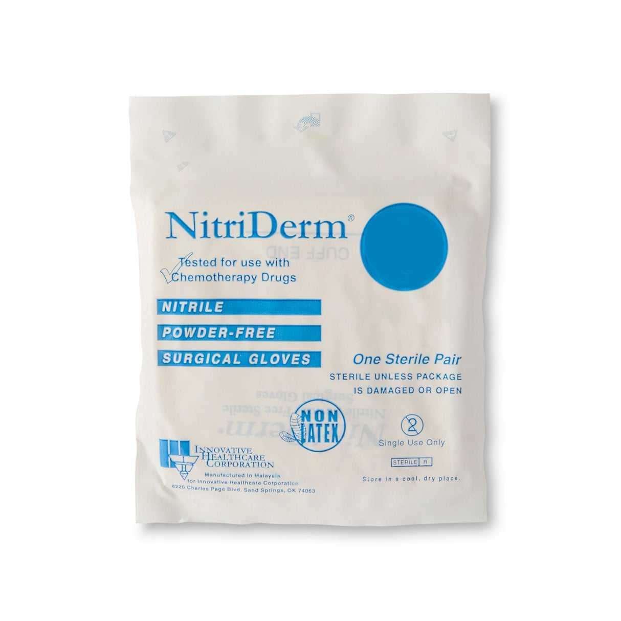 Innovative Healthcare NitriDerm Nitrile Surgical Glove - 135265-Box - LL Medico