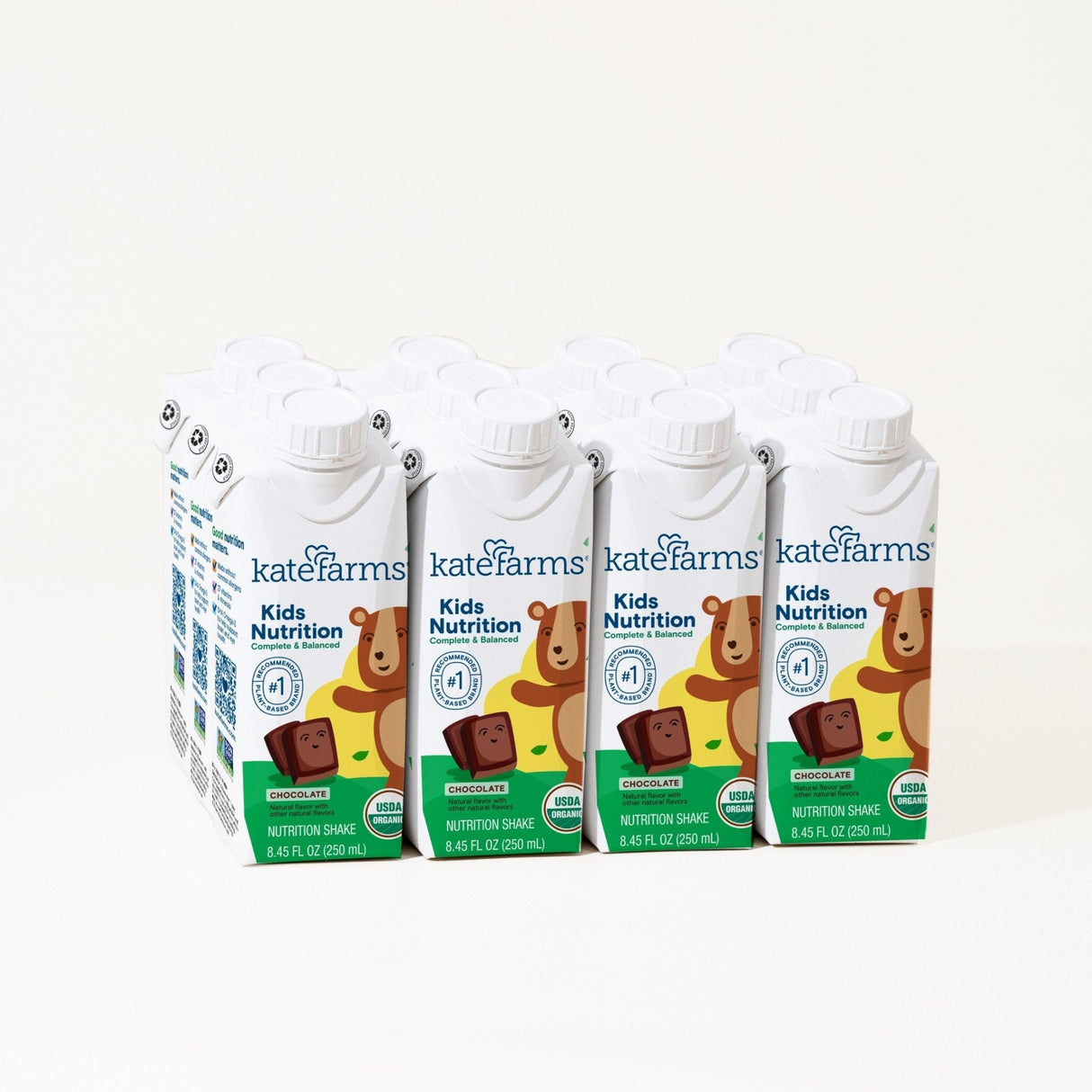 Kate Farms Kid's Nutrition Shake, Chocolate, Case/12 - 811112031222-Case - LL Medico