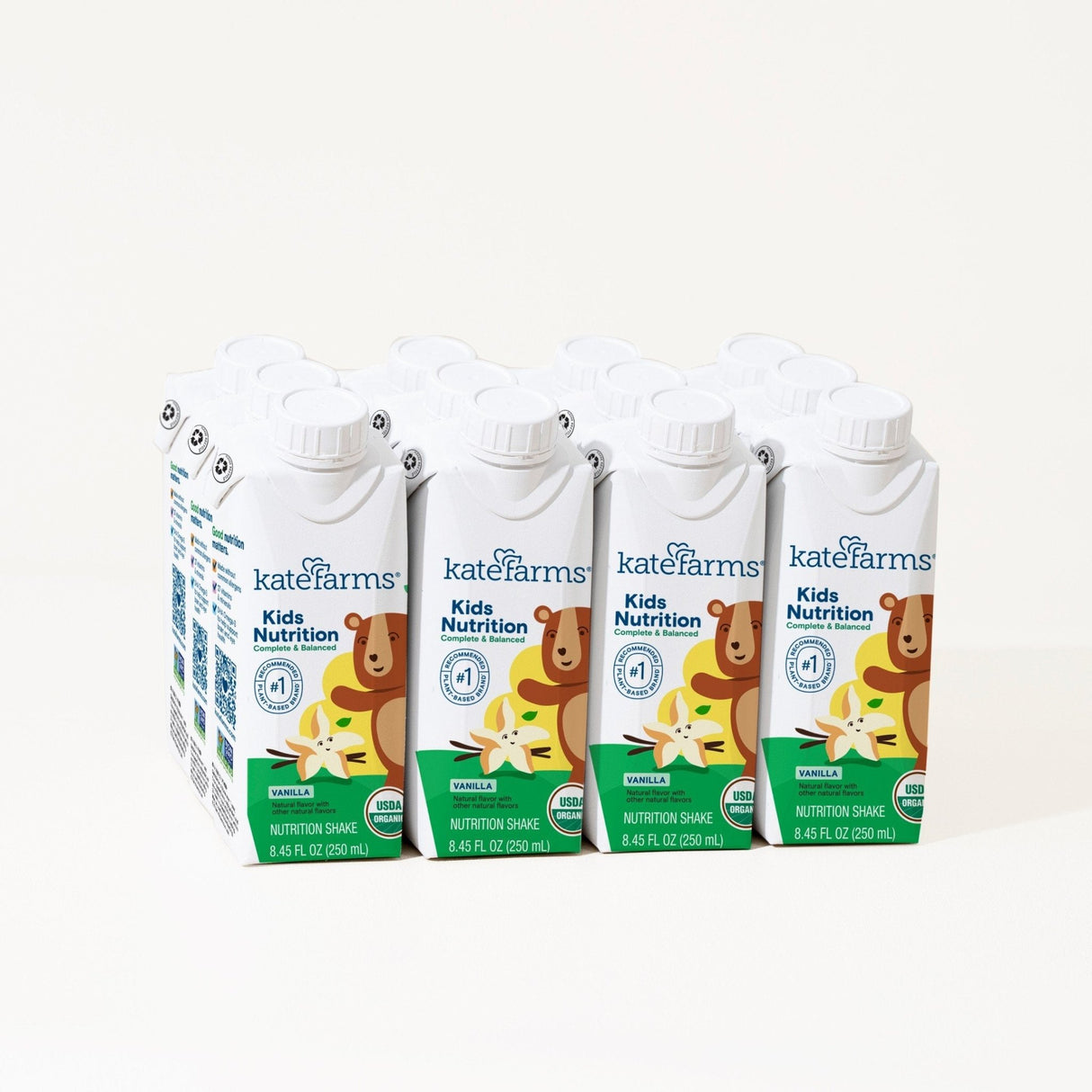 Kate Farms Kid's Nutrition Shake, Vanilla, Case/12 - 811112031208-Case - LL Medico