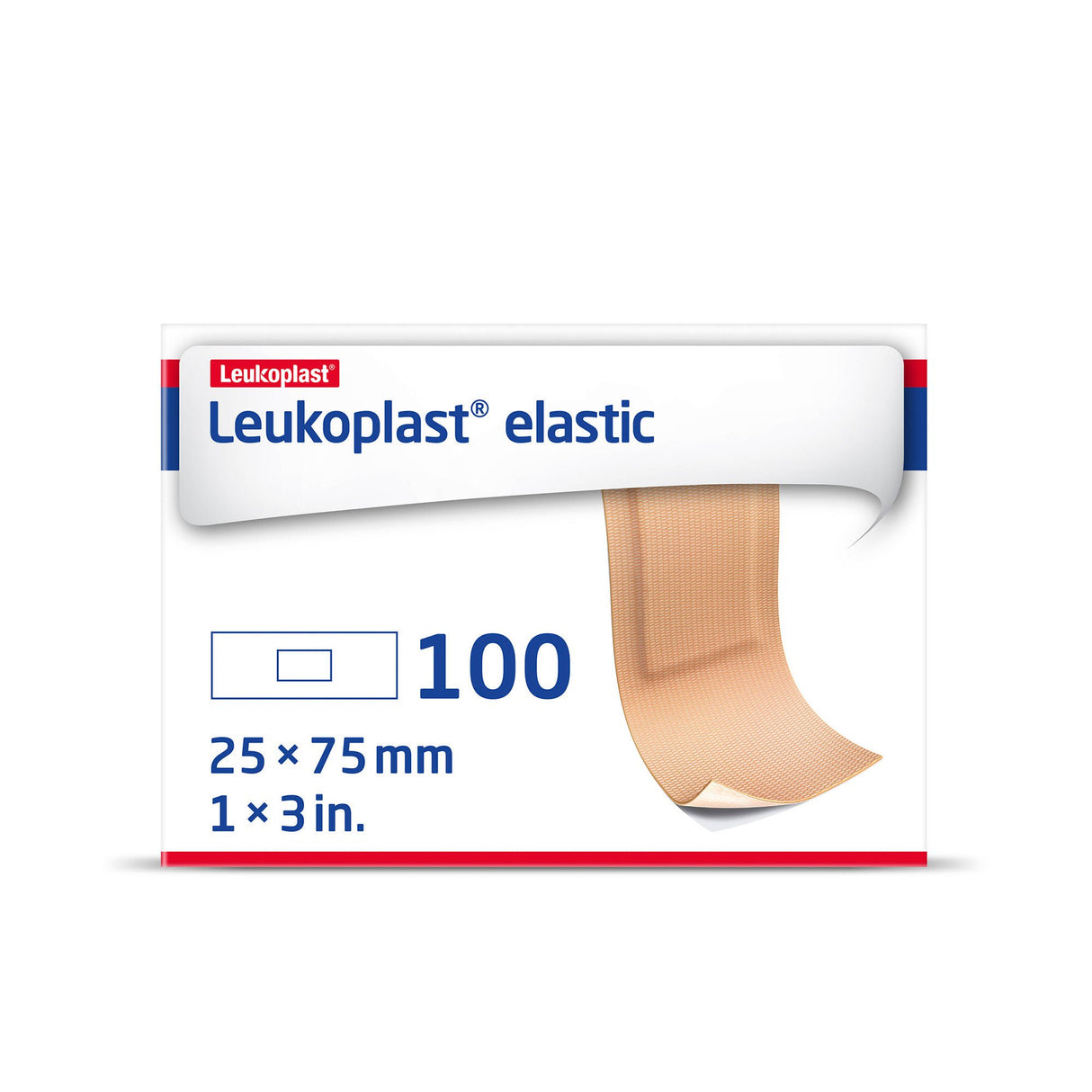 Leukoplast Elastic Adhesive Strip, 1 x 3 Inch