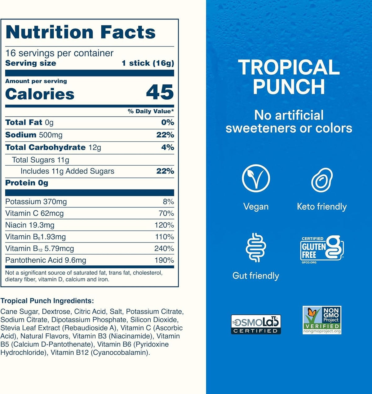 Liquid I.V. Hydration Multiplier Electrolyte Drink Mix, Tropical Punch, 0.56 oz - LVM-6021-Pack - LL Medico