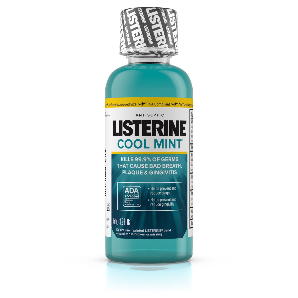 Listerine Cool Mint Antiseptic Mouthwash, 3.2 oz. Bottle - 524279500-Single - LL Medico