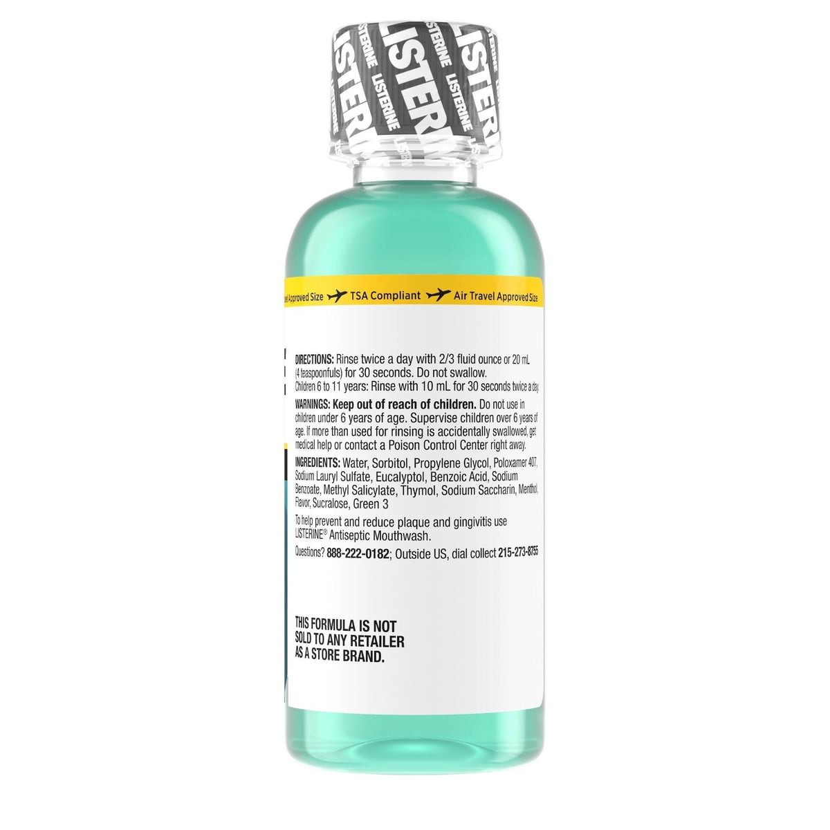 Listerine Cool Mint Zero Alcohol Mouthwash, 3.2 oz - 524283000-Single - LL Medico