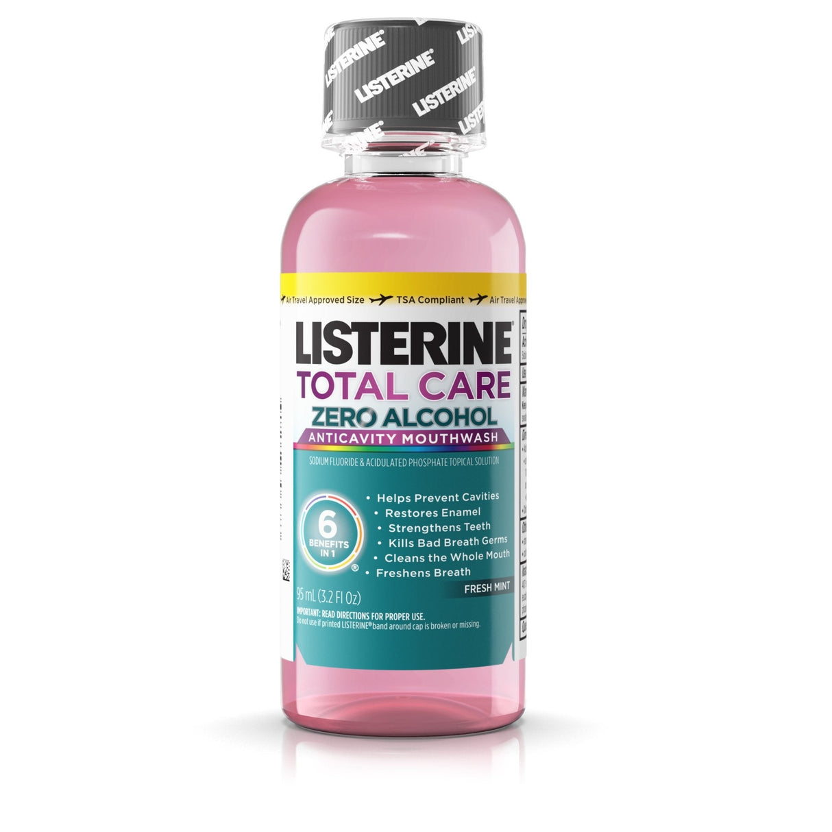 Listerine Total Care Zero Fresh Mint Mouthwash, 3.2 oz. Bottle - 523066800-Single - LL Medico